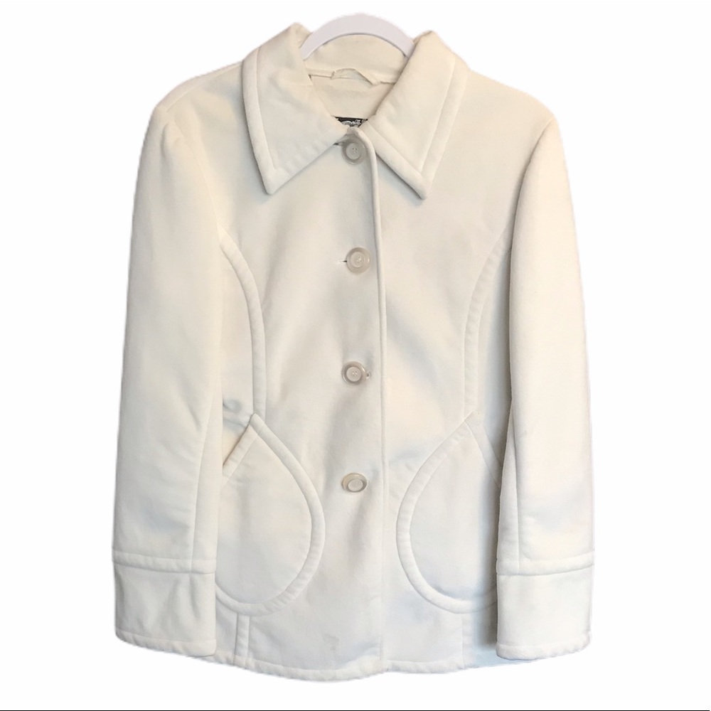 STATIC women’s jacket cream color sizeS. Bottom up